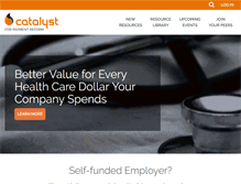 Tablet Screenshot of catalyze.org